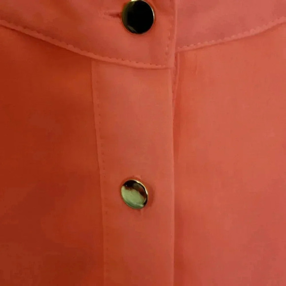 Jennifer Lopez Peach Ruffle Top - Picture 5 of 7